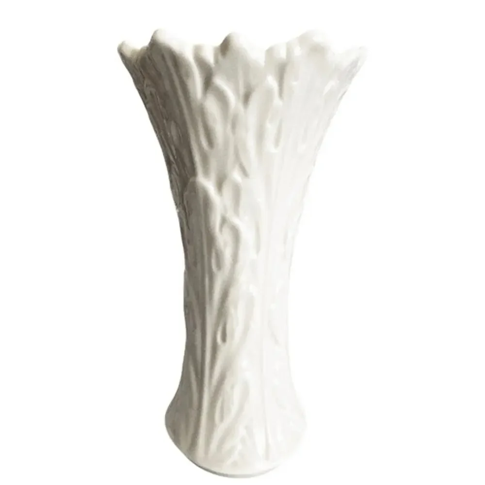 Lenox Woodland Acanthus Leaf Ivory Porcelain Vase